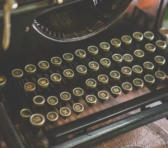 Eine alte Schreibmaschine
