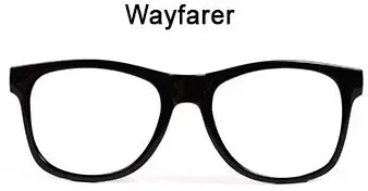 Abbildung einer Wayfarer-Brille