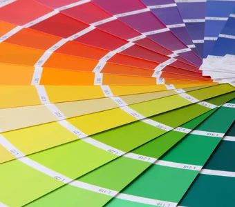 Farbkreis aus mehreren Farben zur farblichen Feinabstimmung