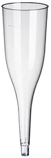 Starpak 50 Stiel-Gläser (Oberteile) für Sekt, PS 0,1 l Ø 5 cm · 17,5 cm glasklar