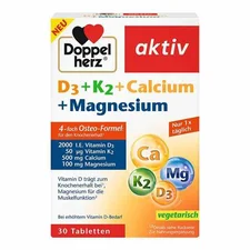 Doppelherz D3 + K2 + Calcium + Magnesium Tabletten (30 Stk.)