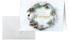 sigel Weihnachtskarten Christmas wreath 25-Stk. (DS089)