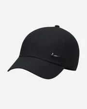 Nike Dri-Fit Club Unstructured Metal-Swoosh-Cap (FB5372) black/metallic silver