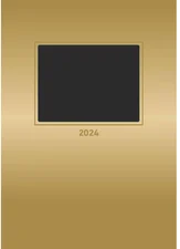 Alpha Edition Foto-Bastelkalender gold A4 2024