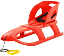 vidaXL Sleigh with Seat red (93722)