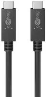 Goobay USB-C PD Lade- und Synchronisationskabel 100W Schwarz 0,5m