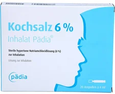 Pädia Arzneimittel Kochsalz 6% Inhalat Pädia Ampullen (20 x 4ml)