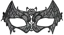 Widmannpro Fledermaus Augenmaske aus Spitze schwarz