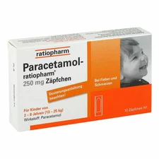 Ratiopharm Paracetamol ratiopharm 250mg Zäpfchen
