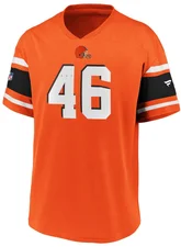 Fanatics NFL Cleveland Browns 46 Trikot Shirt Polymesh Franchise Supporters Iconic (2080MORGFHECBR) orange