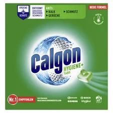 Calgon Wasserenthärter Hygiene+ Tabs, antibakteriell, für die Waschmaschine, 61 Tabs