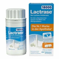 Pro Natura Lactrase 18.000 FCC Tabletten Nachfüllpackung (200 Stk.)