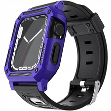 Bizon Strap Case Watch Armor für Apple Watch 41/40 mm, Violett