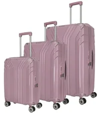 Travelite Elvaa 4-Rollen-Trolley Set 55/66/77 cm (076340) rosé
