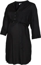 Mama Licious Mlmercy 3/4 Woven Tunic Noos Eco A. (20010957) black