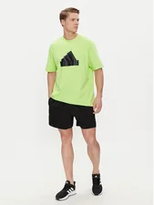 Adidas Solid CLX Short-Length Swim Shorts Black/Lucid Lemon (IA5390)
