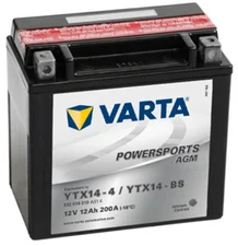 Motorradbatterie 12 V 12 Ah YTX14-BS