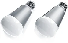 Bearware 2x Smarte LED-Leuchte, Wifi Smart Lampe, RGB Farbwechsel dimmbar, E27-Gewinde, 7W, 420 Lumen