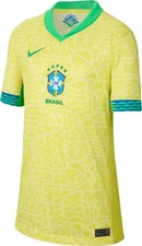 Nike Brazil National Team 2024 Stadium Home Jersey Kids