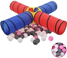 vidaXL Spieltunnel mit 250 Bällen Mehrfarbig (3107711)