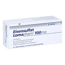 Lomapharm Eisensulfat 100 mg Filmtabl. (50 Stk.)