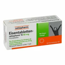 ratiopharm Eisentabletten N 50 mg Filmtabletten (50 Stk.)
