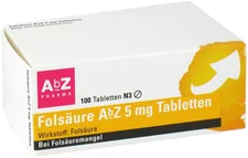 AbZ Folsäure 5 mg Tabletten (100 Stk.)