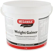 Megamax Weight Gainer Erdbeere Pulver (3000 g)