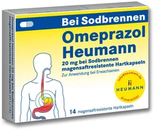 Heumann Omeprazol 20mg b. Sodbrennen magensaftres. Hartkapseln (14 Stk.) (PZN: 07516480)