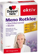 Doppelherz Aktiv Meno Rotklee + Nachtkerzenöl + Biotin Kapseln 30 Stk. (PZN  4042018)