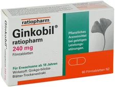 ratiopharm Ginkobil 240 mg Filmtabletten (60 Stk.) (PZN: 08863893)