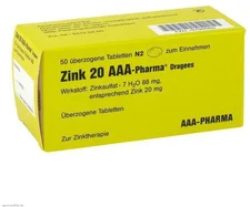 AAA-Pharma Zink 20 AAA Pharma Dragees (50 Stk.)