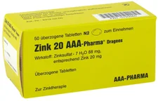 AAA-Pharma Zink 20 AAA Pharma Dragees (50 Stk.)