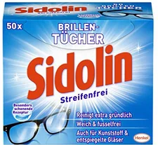 Sidolin Streifenfrei Brillentücher (50 Stk.)
