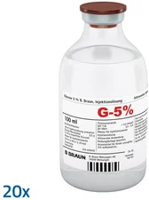 B. Braun Glucose 5% Injektionsflasche (20 x 100 ml)