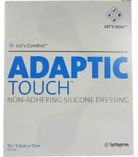 Bios Adaptic Tocuh Non-Adhering Silikon Dressing Wundgaze 7,6 x 11 cm (10 Stk.)