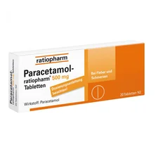 ratiopharm Paracetamol 500 mg Tabletten (PZN: 01126111)