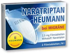 Heumann Naratriptan bei Migräne 2,5 mg Filmtabletten (2 Stk.) (PZN: 09542263)