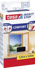 Tesa 55918-21 Fliegengitter Comfort für bodentiefe Fenster  (120 x 240 cm)