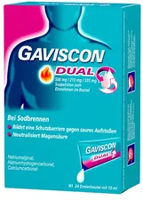 Reckitt Benckiser Gaviscon Dual 500 mg / 213 mg / 325 mg Beutel (24 x 10 ml)