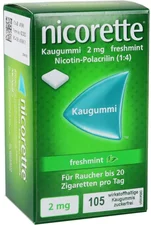 Pharma Gerke Nicorette 2 mg Freshmint Kaugummi (105 Stk.)
