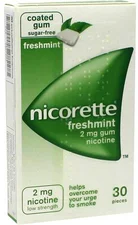 EMRA-MED Nicorette 2 mg Freshmint Kaugummi (30 Stk.)