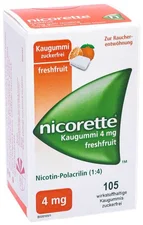 Pharma Gerke Nicorette 4 mg Freshfruit Kaugummi (105 Stk.)