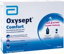 AMO Oxysept Comfort 3-Monats-Pack (3 x 300 ml + 120 ml + 90 Tabletten)