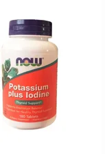 Now Foods Potassium Plus Iodine Tablets (180 pcs)