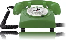 Opis 60s Cable Retrotelefon grün