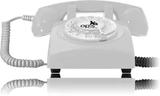 Opis 60s Cable Retrotelefon weiß