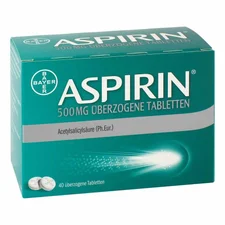 Bayer Aspirin 500 mg überzogene Tabletten (40 Stk.)