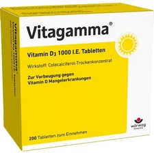 Wörwag Vitagamma Vitamin D3 1.000 I.E. Tabletten (200 Stk.)
