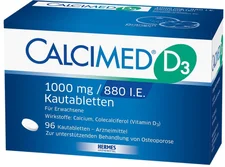 Hermes Arzneimittel Calcimed D3 1000 mg/880 I.E. Kautabletten (96 Stk.)